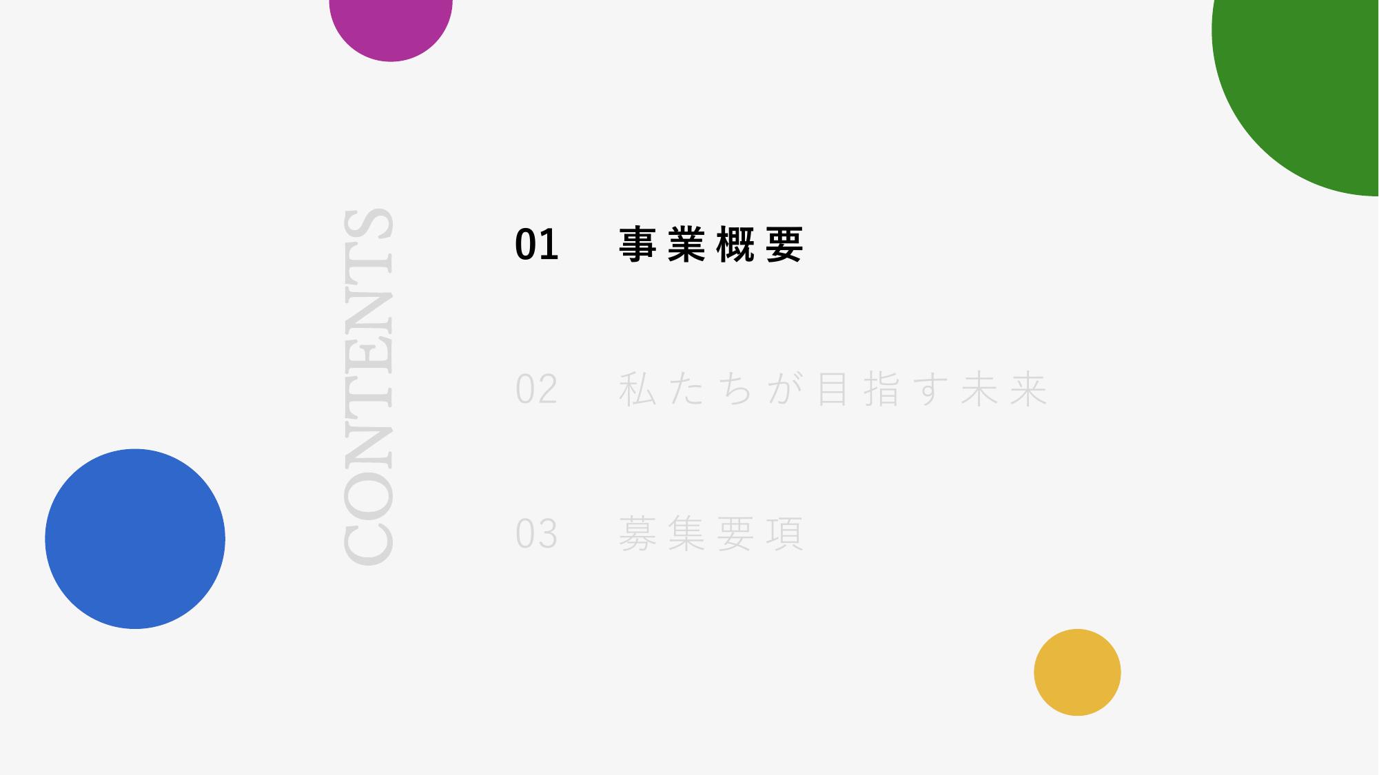 採用ピッチ資料 3ページ