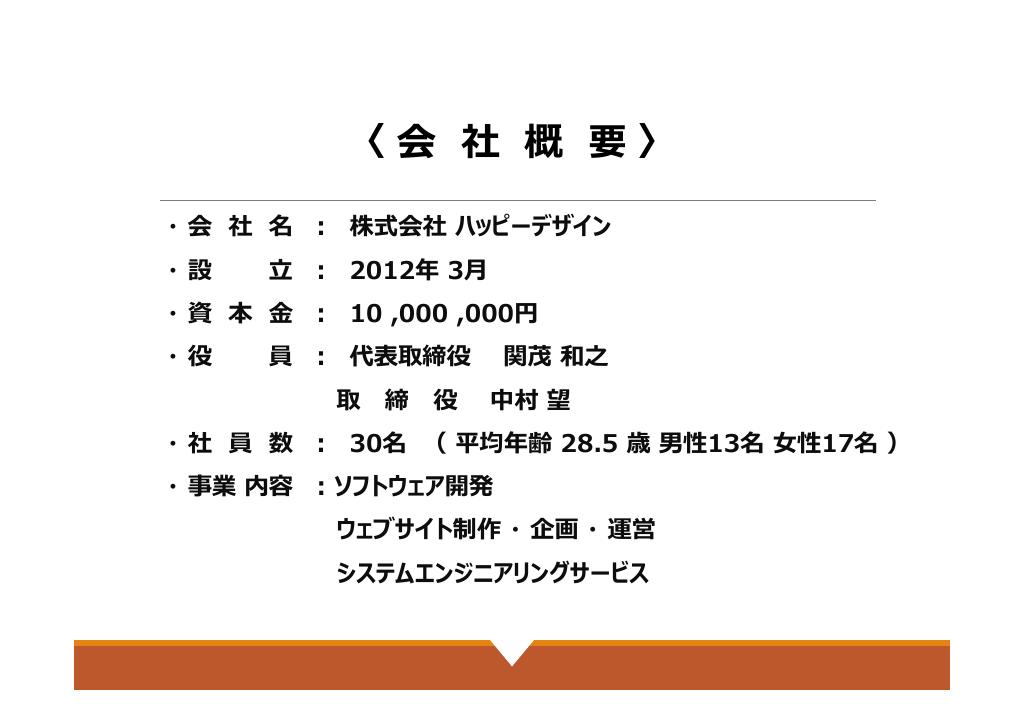 採用ピッチ資料 2ページ