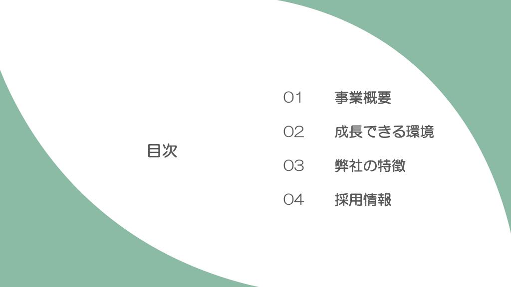 採用ピッチ資料 2ページ