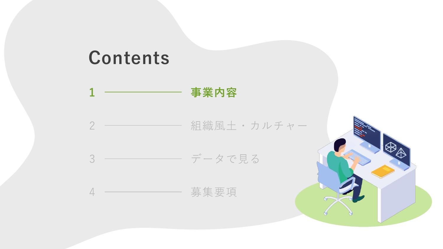 採用ピッチ資料 2ページ